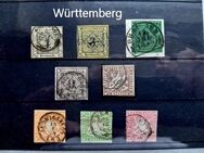 Alt Deutschland Württemberg 1851-57 Briefmarken zu verk. Nr.1-9 - Bremen