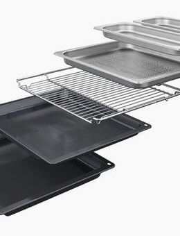 BOSCH Dampfbackofen Serie 8 HSG7364B1, mit Teleskopauszug nachrüstbar, AirFry-Funktion