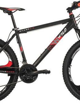 WYLD Mountainbike Mountainbike Hardtail 26'' Sharp Schwarz-Rot 21 Gänge RH 46 bzw. 51cm, 21 Gang, Kettenschaltung
