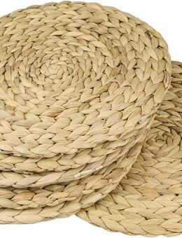 HMF 4x Tischset rund geflochten aus Wasserhyazinthe Platzset - Birkenfeld (Baden-Württemberg)