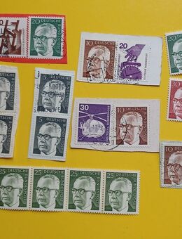 Briefmarken Heinemann und andere gestempelt u. ungestempelt wie Bild - Ravensburg