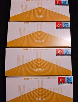 4 original verpackte Marlboro Gold Hülsen - Bergisch Gladbach