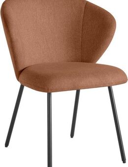 LeGer Home by Lena Gercke Esszimmerstuhl Galilea (Set, 2 St), mit elegantem Strukturstoffbezug und stabilem Metallfuß