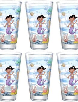 LEONARDO Becher BAMBINI AVVENTURA Meer, Glas, 300 ml, 6-teilig
