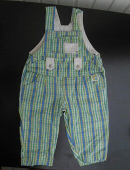 Lapanino Latzhose Gr. 80 grün blau gelb weiß Baumwolle 3,- - Flensburg