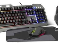 Speedlink LUNERA 4in1 RGB Gaming Set, Tastatur, Maus, Headset, Mauspad Tastatur (Hintergrundbeleuchtung, kabelgebunden, DE Layout)