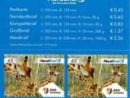 MZV: MH MiNr. 9 (MiNr. 34 II), 01.09.2018, "Zoo Schwerin", Wert zu 0,65 EUR, Markenheftchen, postfrisch - Brandenburg (Havel)