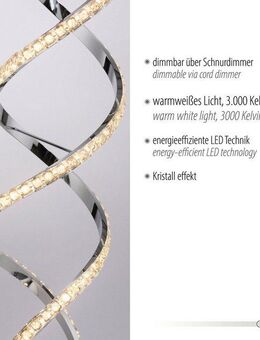 Paul Neuhaus Stehlampe KIRIBI, LED fest integriert, Warmweiß