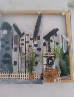 liebevoll gestaltetes Altholzbild ca 40x50 cm - Neuhausen (Erzgebirge)