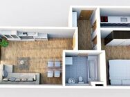 helle 2-Raum-Wohnung mit Balkon und Tiefgaragenstellplatz - Waldheim