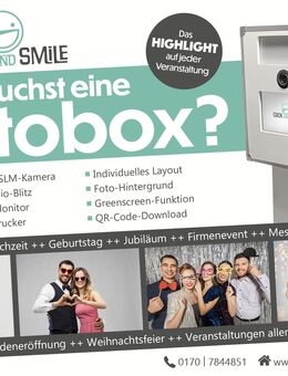 Fotobox mieten | inkl. Foto-Ausdrucke, Hintergrund, Accessories - Nordheim (Rhön)