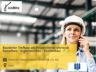 Bauleiter Tiefbau als Projektleiter (m/w/d) Kanalbau - Ingenieurbau - Stollenbau - Köln
