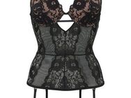 JETTE Corsage mit Push-up-Kissen und abnehmbare Strapse, sexy Dessous, Reizwäsche