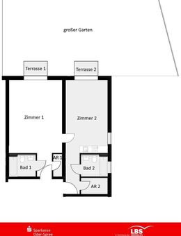 Große 2-Zimmer-Wohnung + riesen Garten! - Briesen (Mark)