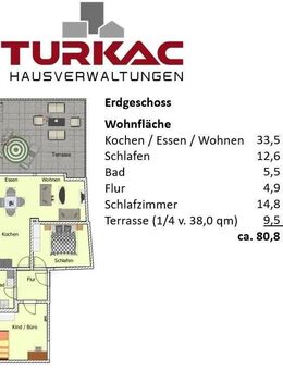 Biedenkopf - Zentrum 3 ZKB mit großer Terrasse - Biedenkopf