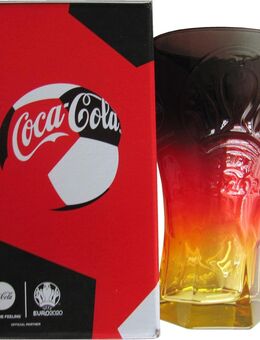 Coca Cola - Deutschland - EM Euro 2020 Schwarz Rot Gold - Glas - ca. 0,3 l. - Doberschütz