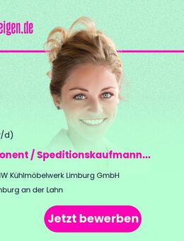 Disponent / Speditionskaufmann (m/w/d) - Limburg (Lahn)