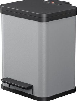Hailo Mülleimer Öko duo Plus M, 18 l, Stahlblech o. Edelstahl, Kunststoff Inneneimer, Made in Germany