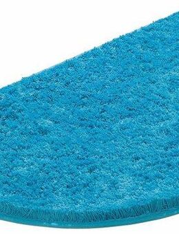 KiNZLER Badematte Chaozhou, Höhe 20 mm, rutschhemmend beschichtet, fußbodenheizungsgeeignet, Polyester, halbrund, Badteppich, Uni Farben, weich, als rechteckig, rund & Set erhältlich