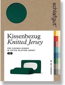 Schlafgut Kissenbezug Pure flexibler Kissenbezug für Nackenstützkissen, (1 Stück), Bio-Baumwolle mit Elasthan, mit Gummizug, bügelfrei