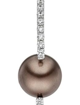 JOBO Perlenanhänger Anhänger mit Perle, 925 Silber mit synthetischer Perle und Zirkonia