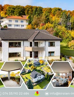 Großzügiges Zweifamilienhaus mit 360 m² Wohnfläche, Doppelgarage, PV-Anlage, Traumgarten (2.100m²)! - Obernheim