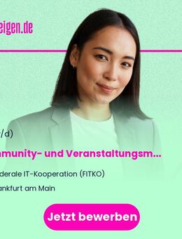 Community- und Veranstaltungsmanager (m/w/d) - Frankfurt (Main)