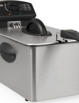 PRINCESS Fritteuse 182642, 2000 W, 4 Liter Fassungsvermögen, 800 g Inhalt, Thermostat, Kaltzone