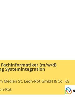 Ausbildung Fachinformatiker (m/w/d) Fachrichtung Systemintegration - Sankt Leon-Rot