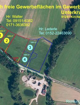 Gewerbeflächen Gewerbegebiet Unterkrumbach Gem. Kirchensittebach - Kirchensittenbach