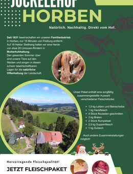 Frisches Rindfleisch vom Familienbetrieb - jetzt vorbestellen - Horben