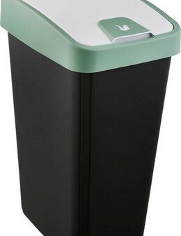 keeeper Mülleimer magne, Abfallbehälter mit Flip-Deckel, 40 x 30 x 61,5 cm, 45 l, komfortabler Soft-Touch-Point, Made in Europe