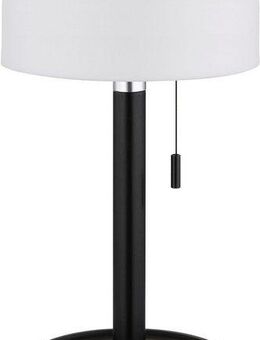 GLOBO LIGHTING LED Tischleuchte NORMAN, mehrere Helligkeitsstufen, LED fest integriert, warmweiß - kaltweiß, Akkutischleuchte auch für draußen, Zugschalter Kordel, Akkulampe