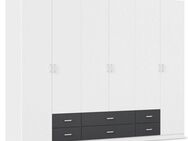 rauch Drehtürenschrank Kleiderschrank Schrank Garderobe Wäscheschrank GAMMA in 3 Breiten mit 6 Schubladen, in schlichtem Design TOPSELLER MADE IN GERMANY