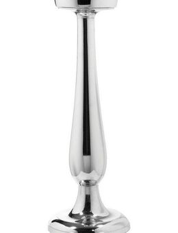 Fink Kerzenleuchter MAGENTA (1 St), Stumpenkerzenhalter aus Aluminium, vernickelt