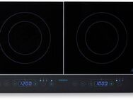 Medion® Doppel-Induktionskochplatte MD 15324, 3500 W Induktionsleistung, automatische Topferkennung, Timer, Temperaturbereich 60 - 240°, Sensor-Touch-Display