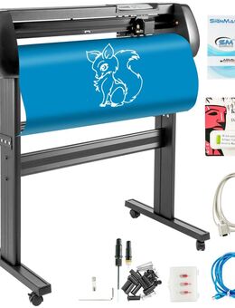 Schneideplotter, Plottermaschine Max. 870 mm Papiervorschub, Vinyl , Folienplotter VinylSchnittgenauigkeit 0,01 mm, Hobby Plotter, 3 Klingen Inkl. - Wuppertal