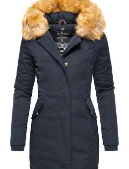 Marikoo Wintermantel Karmaa edler Parka mit Kunstfellkapuze