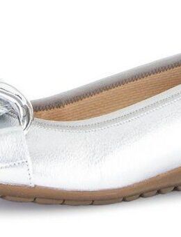 Gabor FLORENZ Ballerina, Keilabsatz, Businessschuh, Halbschuh, Schlupfschuh mit Zierkette