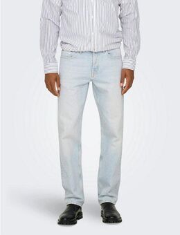 ONLY & SONS Regular-fit-Jeans ONSEDGE STRAIGHT BROMO 0017 DOT DNM NOOS