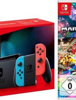 Nintendo Switch Switch Neon-Rot/Neon-Blau, inkl. Mario Kart 8 Deluxe