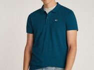 Tommy Jeans Plus Poloshirt TJM SLIM PLACKET POLO EXT Große Größen mit Logostickerei