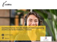 Sachbearbeiter für die Maßnahmenzulassung (AZAV) (m/w/d) Vollzeit / Teilzeit - Bonn