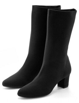 LASCANA Sock-Boot, Schlupf-Stiefel, Ankle Boots Stiefelette aus elastischem Material