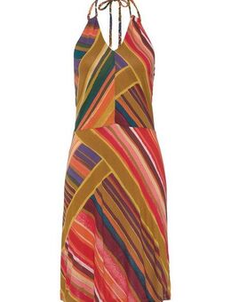 LASCANA Neckholderkleid mit Alloverdruckund Cut-Out am Ausschnitt, Sommerkleid, Strandkleid