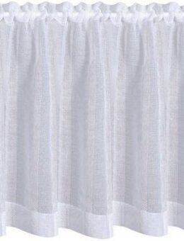 Gerster Scheibengardine Elke (1 St), Stangendurchzug, transparent, HxB: 50x140, mit Streifen Design