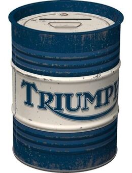 Schöne Triumph Spardose - Ölfass Biker Motorrad - München
