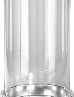 Fink Windlicht EMPIRE (1 St), Silberfarben - Eisen vernickelt mit Glas, Höhe ca. 44 cm