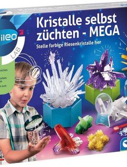 Clementoni® Experimentierkasten Galileo, Kristalle selbst züchten Mega, Made in Europe