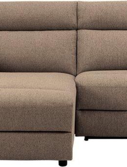 OTTO home Ecksofa JENNA, L-Form, 209cm, manuelle u. elektrische Funktion, mit USB A/C, Liegefunktion 105°-150°, Federkern, Struktur fein. Unser Tiefpreis